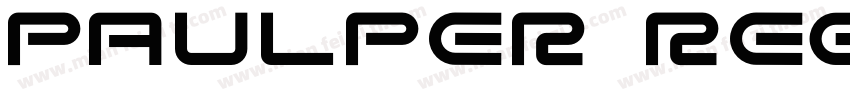 Paulper Regular字体转换
